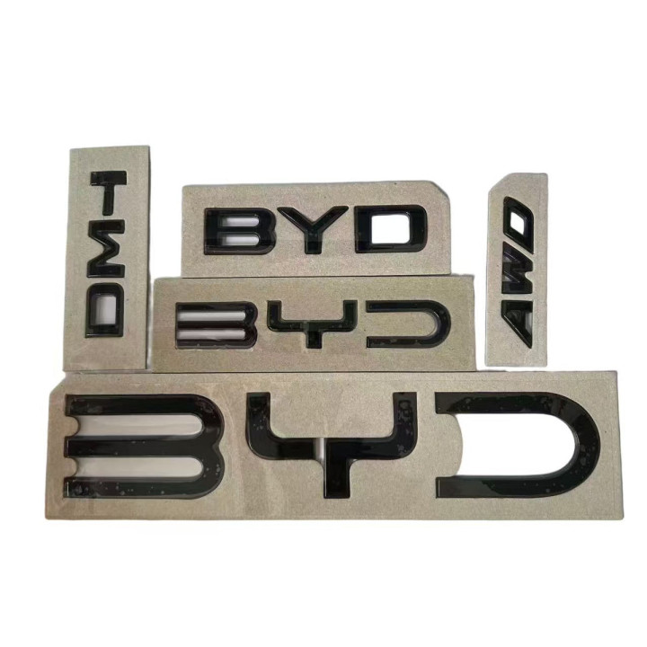 Emblemat tylnego zderzaka czarny połysk do BYD