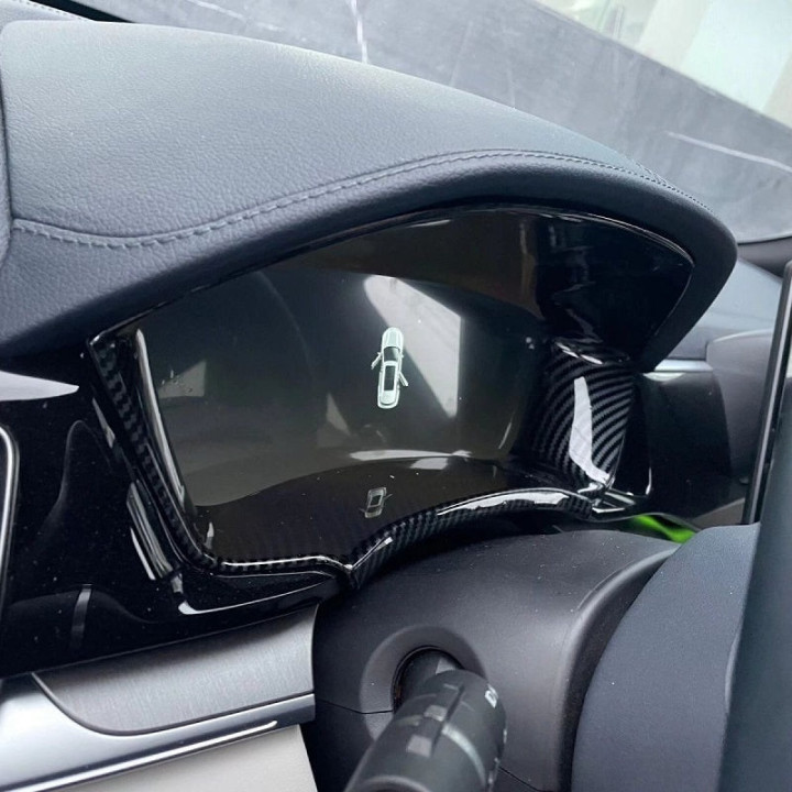 Nakładka karbonowa na deskę rozdzielczą do BYD Seal U – zdjęcie 4