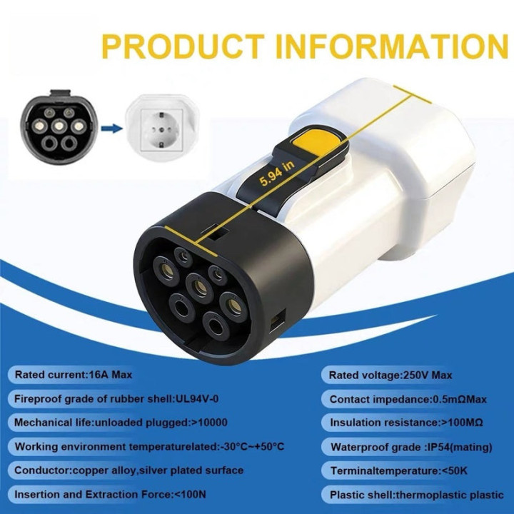 Adapter V2L Type 2 z gniazdem EU do BYD – zdjęcie 7