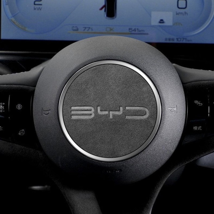 Pokrowiec na kierownicę Alcantara do BYD – zdjęcie 4