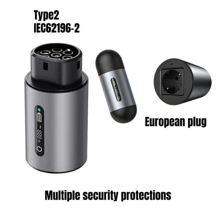 Adapter V2L Type 2 z gniazdem EU do BYD Atto 3, Seal U i innych – zdjęcie 2