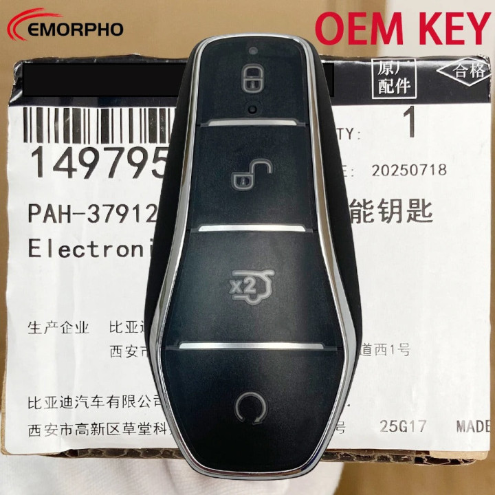 Kluczyk smart OEM 433 MHz do BYD Atto 3, Dolphin, Seal U – zdjęcie 2