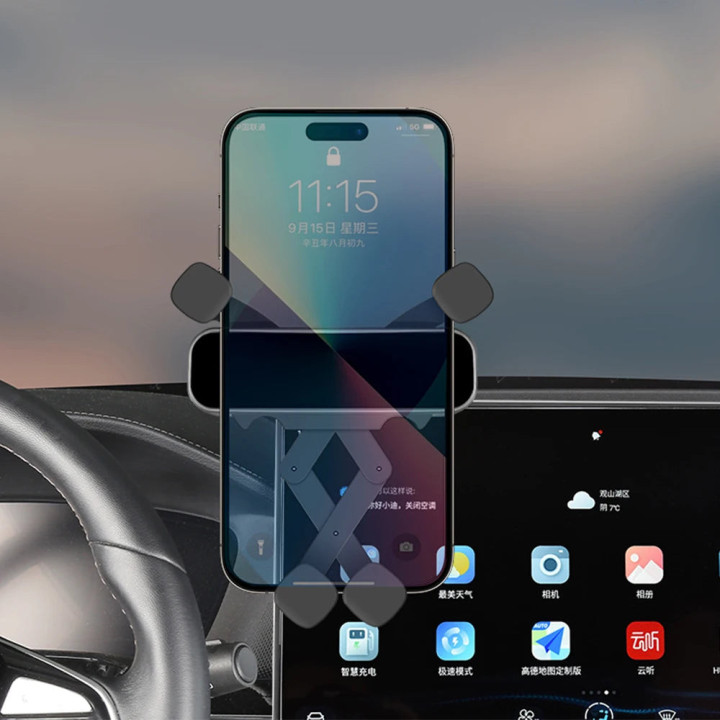 Uchwyt na telefon przy ekranie do BYD Sealion 7 – zdjęcie 8