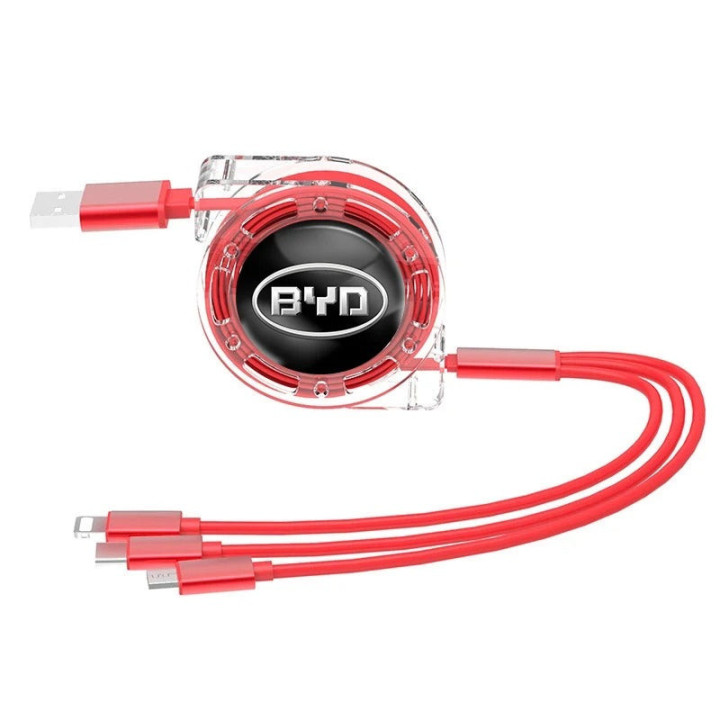 Kabel 3 w 1 zwijany do ładowania do BYD i Denza D9 – zdjęcie 4