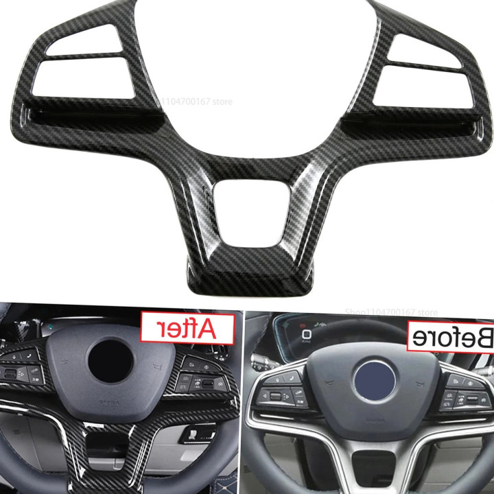 Nakładka dekoracyjna na kierownicę w karbonie do BYD Seal U – zdjęcie 3