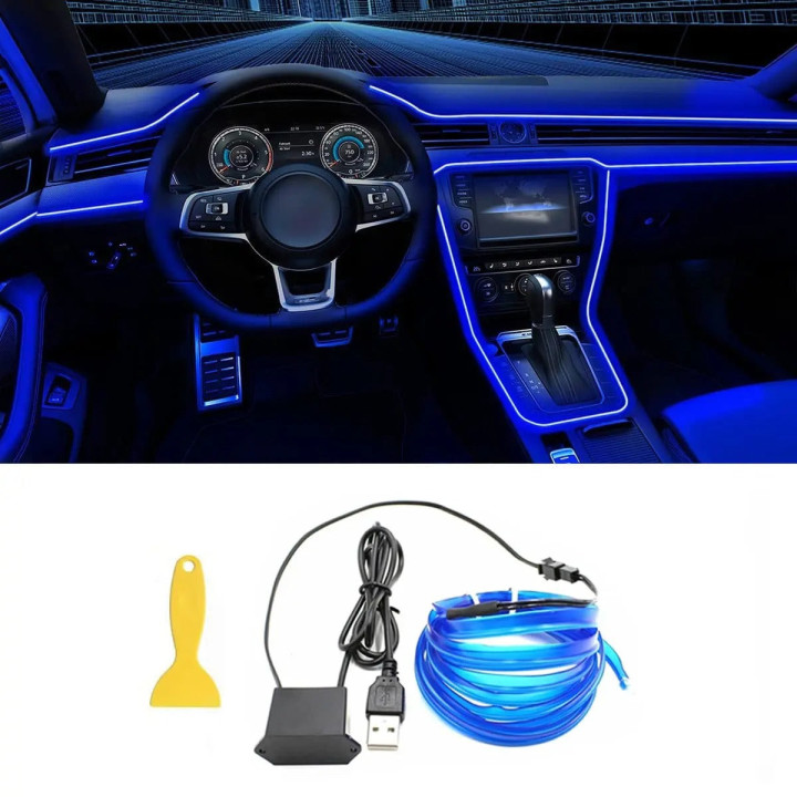 Listwa świetlna EL 5 m USB do BYD Atto 2/3, Dolphin, Seal – zdjęcie 12