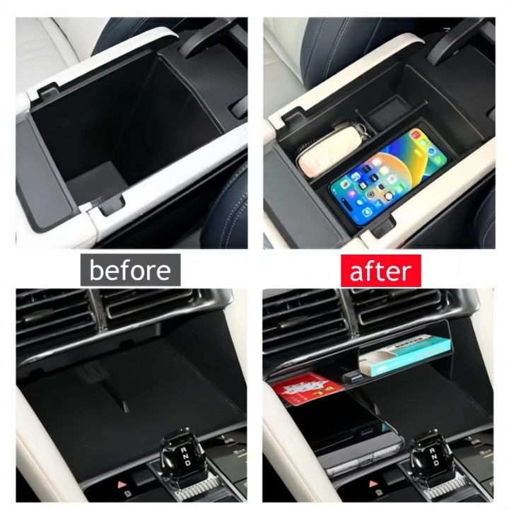 Organizery konsoli do BYD Seal U – schowki, uchwyt na kubek, zestaw 3 szt. – zdjęcie 7