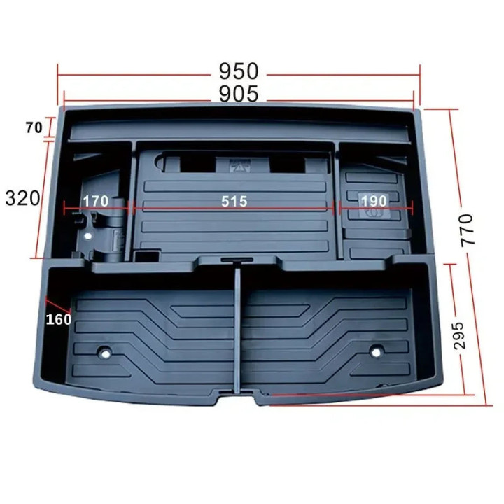 Schowek bagażnika z ABS do BYD Seal U – zdjęcie 6
