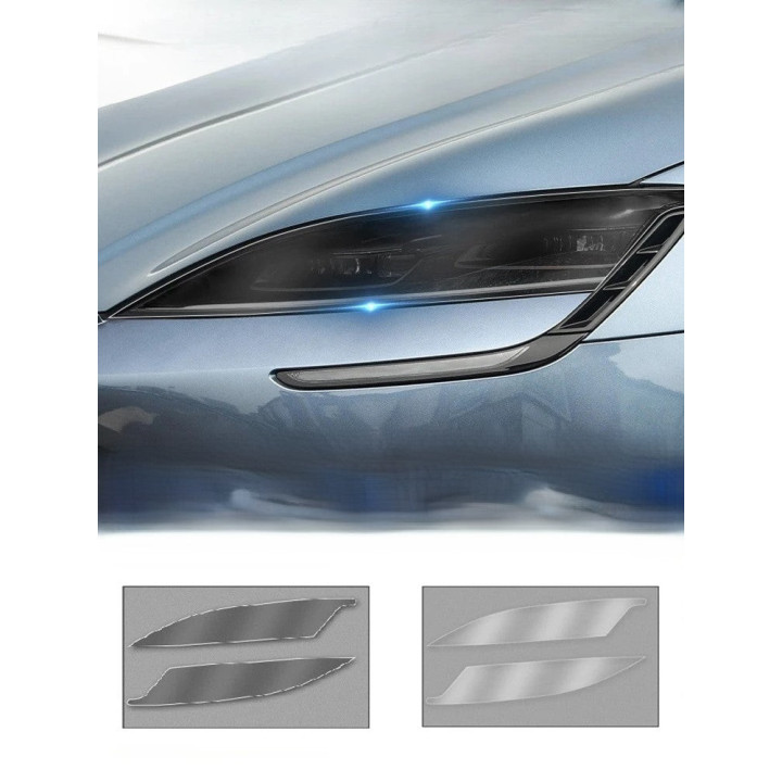 Przyciemniana folia ochronna na reflektory do BYD Seal