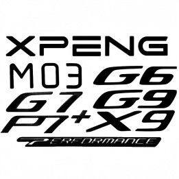 Czarny emblemat tylnego zderzaka do Xpeng G6 G9 P7 X9
